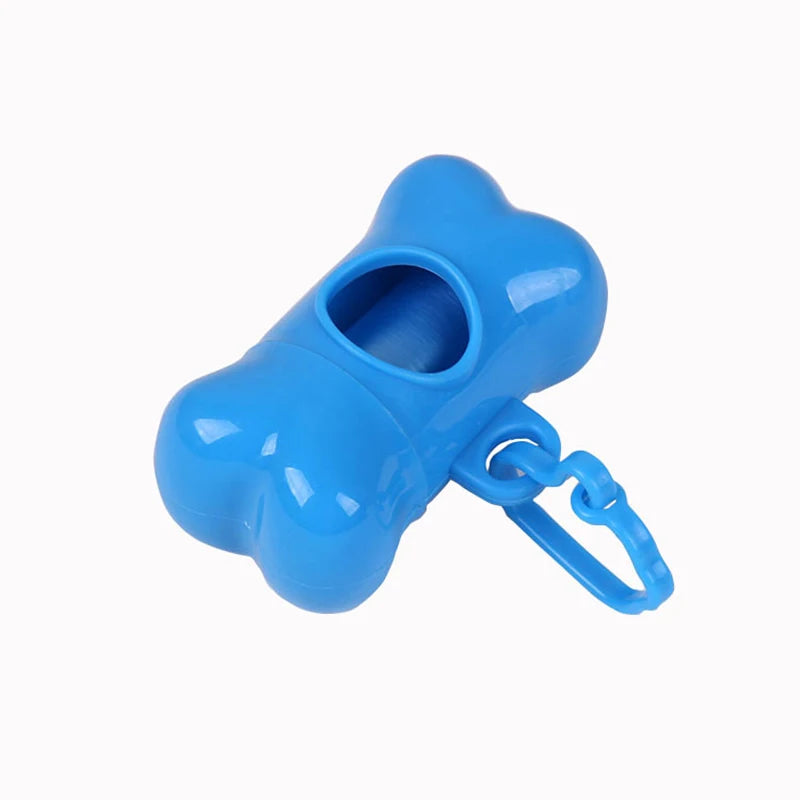 Blauer Hundekotbeutelhalter – Knochenform für unterwegs