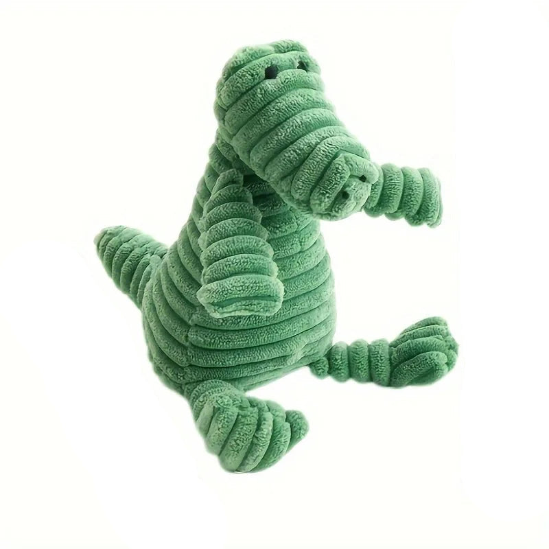 Plüsch-Hundespielzeug Tierform – Krokodil, weich & robust