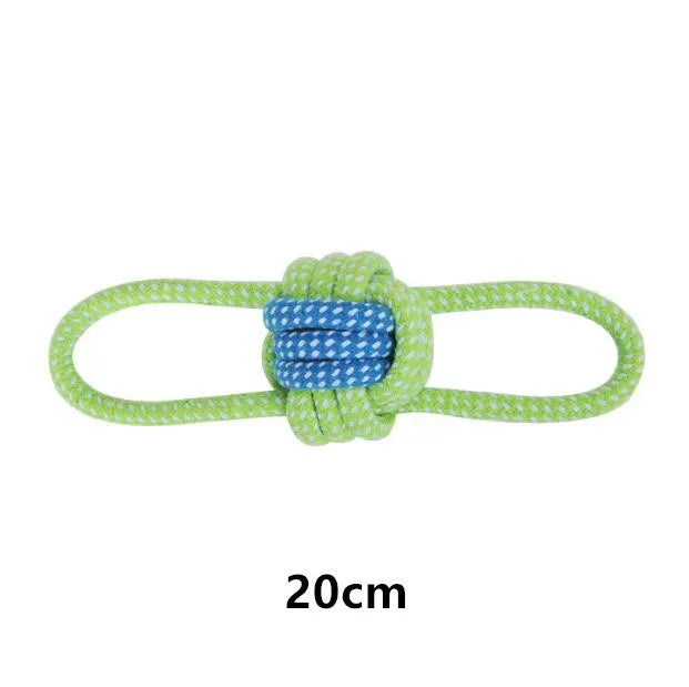 Interaktives Hundespielzeug – 2 schlaufen mit Ball