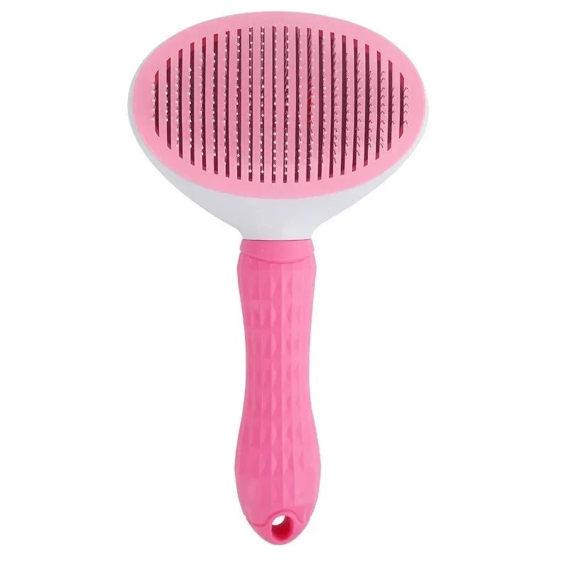 Selbstreinigende Katzenbürste Pink