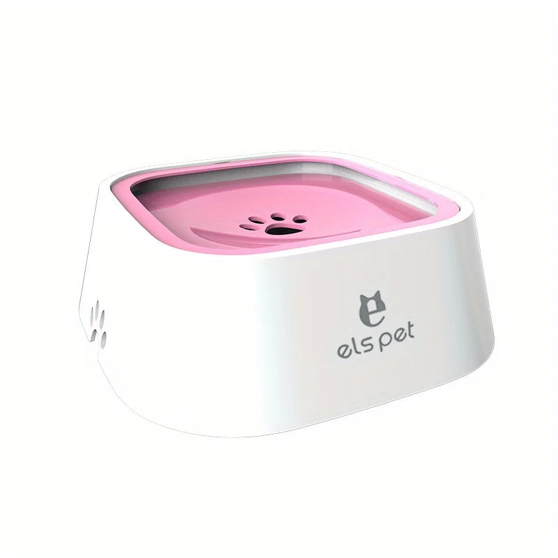 Tragbarer Wassernapf mit Deckel in Pink