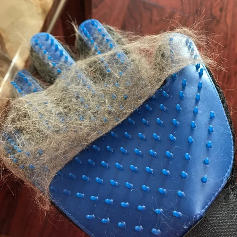 silikonpflegehandschuh mit noppen für tiermassage