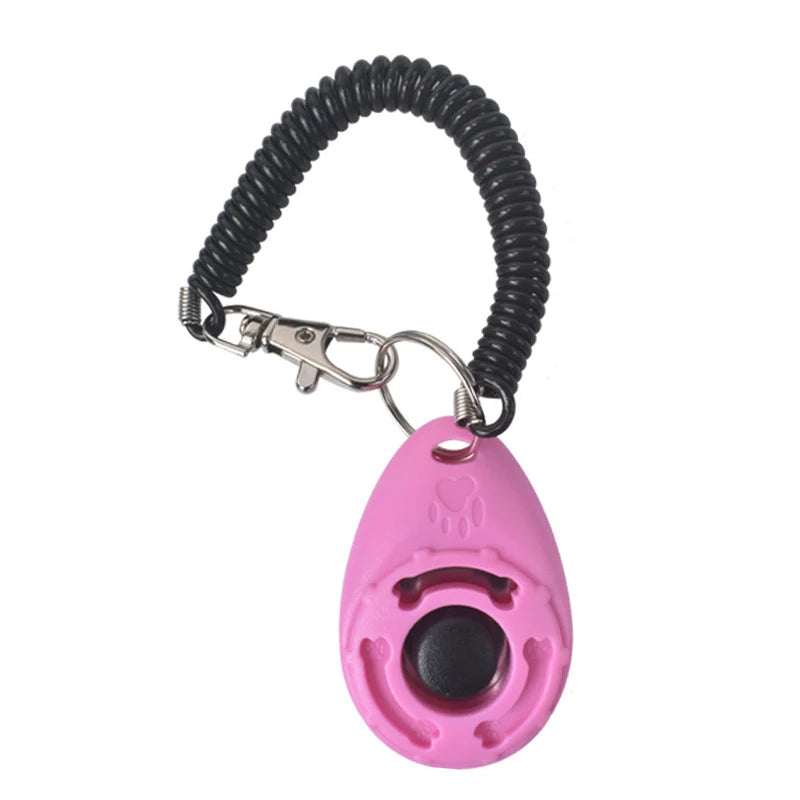klickertraining für hunde & katzen handschlaufe in pink