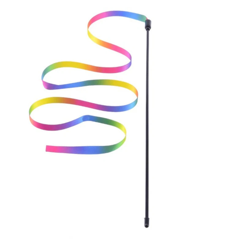Regenbogen-Stab für spielende Wohnungskatze