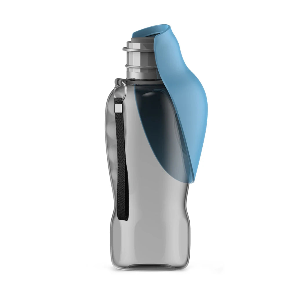 tragbare Hundewasserflasche 800ml in Blau
