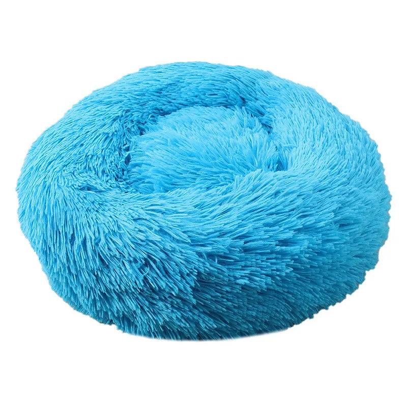 Rutschfestes Katzenbett in Blau