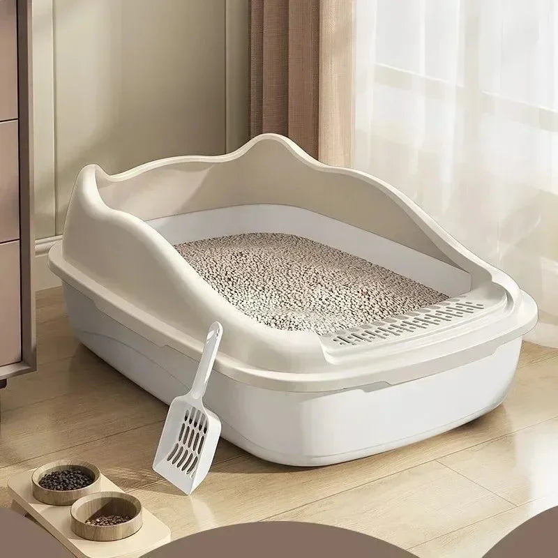 Katzentoilette in stilvollem Design mit Schaufel im Set