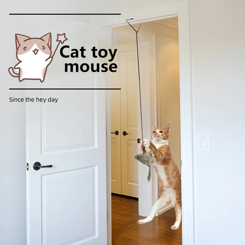 Hängendes Spielzeug für Katzen – elastisches Seil