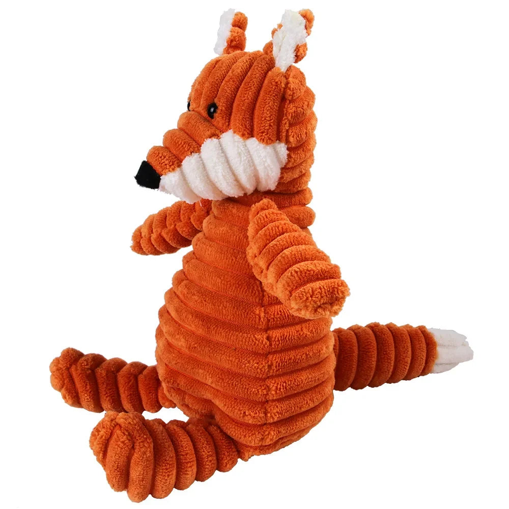 Plüsch-Hundespielzeug Tierform – Fuchs, weich & robust