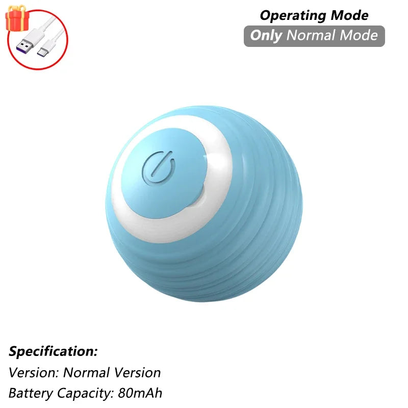 selbstrollender Spielball mit LED Licht in blau 80mAh