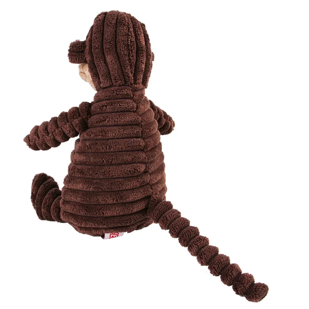 Plüsch-Hundespielzeug Tierform – Affe, weich & robust