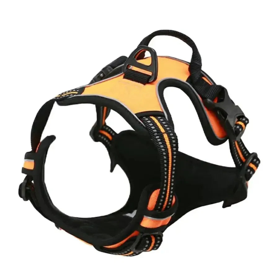No-Pull Hundegeschirr in Orange
