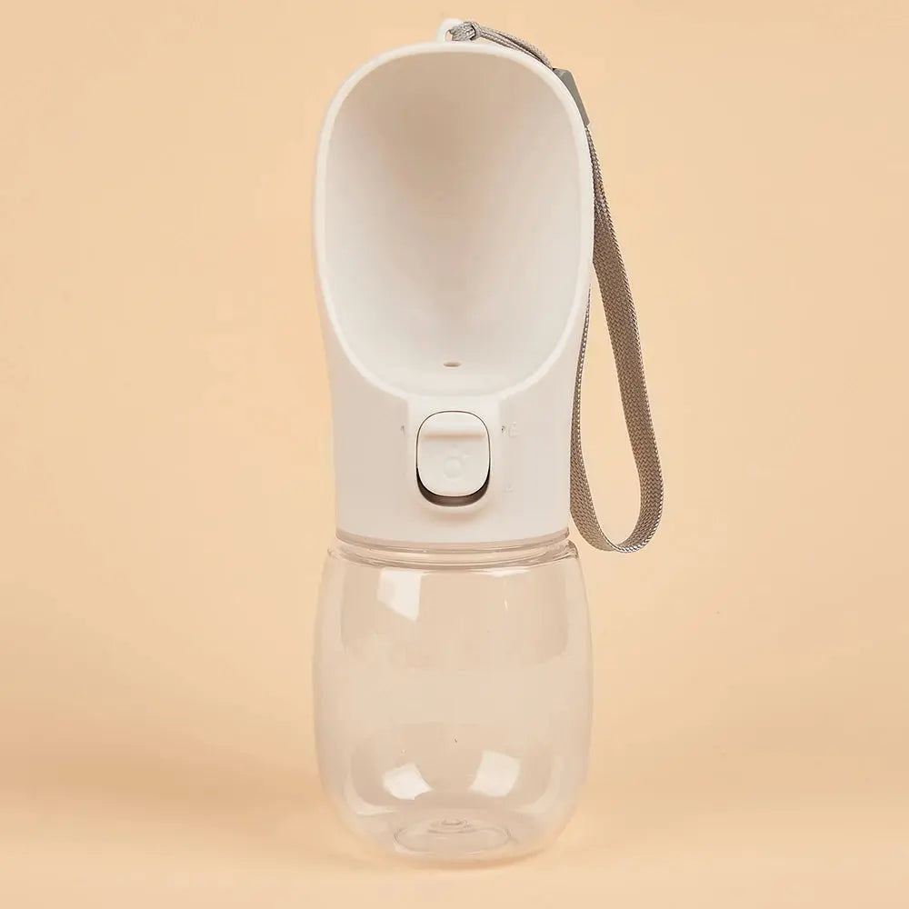 tragbare Hundewasserflasche BPA-frei in Weis