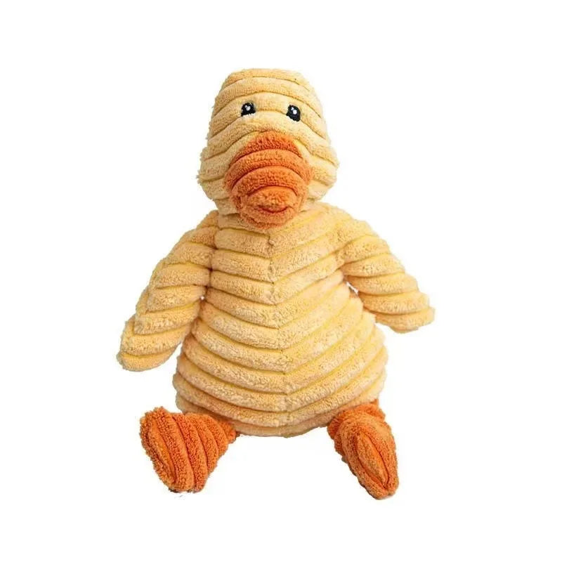 Plüsch-Hundespielzeug Tierform – Ente, weich & robust