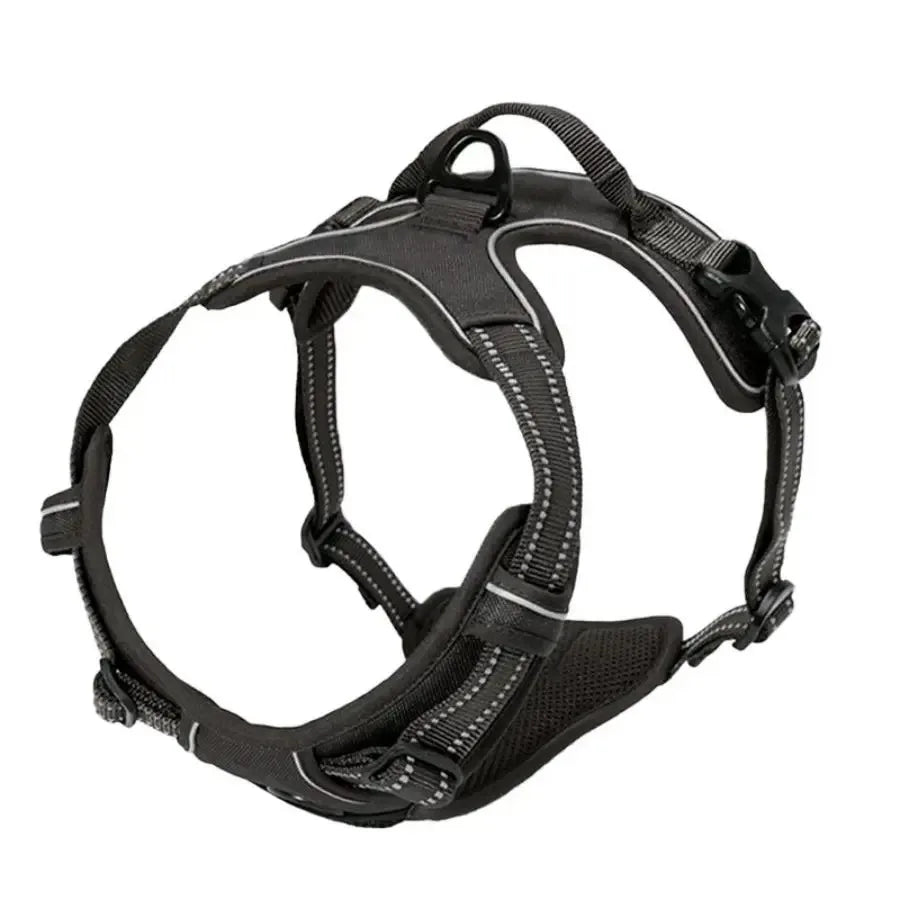 No-Pull Hundegeschirr in Schwarz