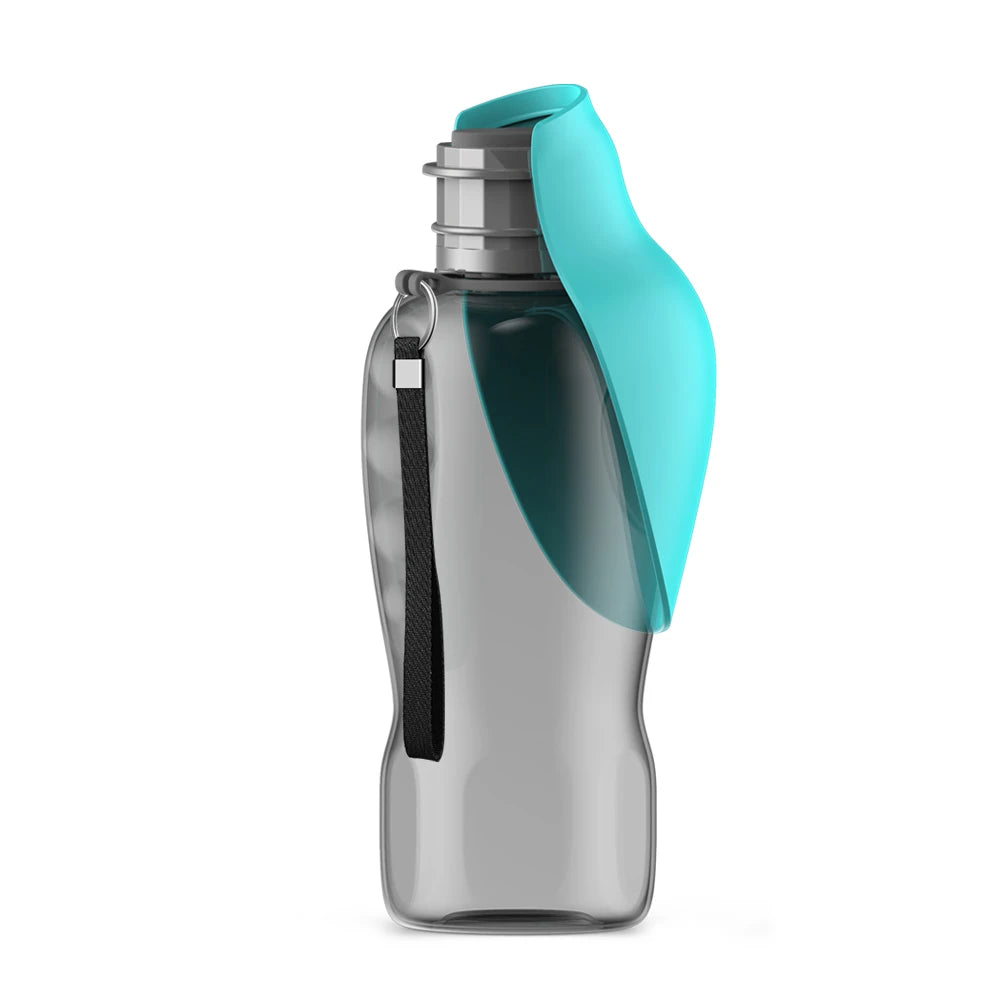 tragbare Hundewasserflasche 800ml in Grün